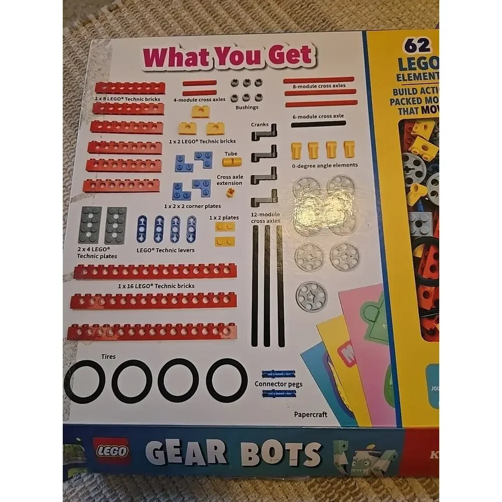 LEGO Gear Bots Science/STEM Activity Kit Physics-Driven Bots Legos Preowned - Picture 4 of 4